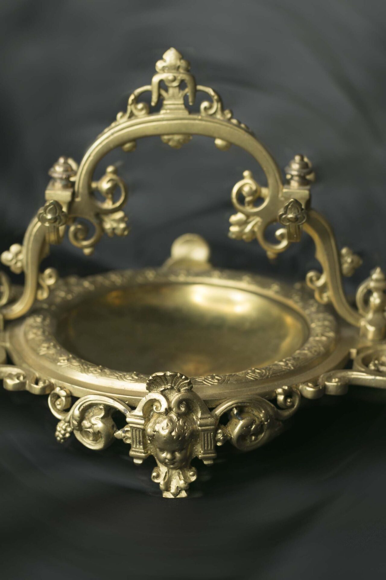 Чернильный прибор, Франция, 19 век, Бронза, стекло 2
