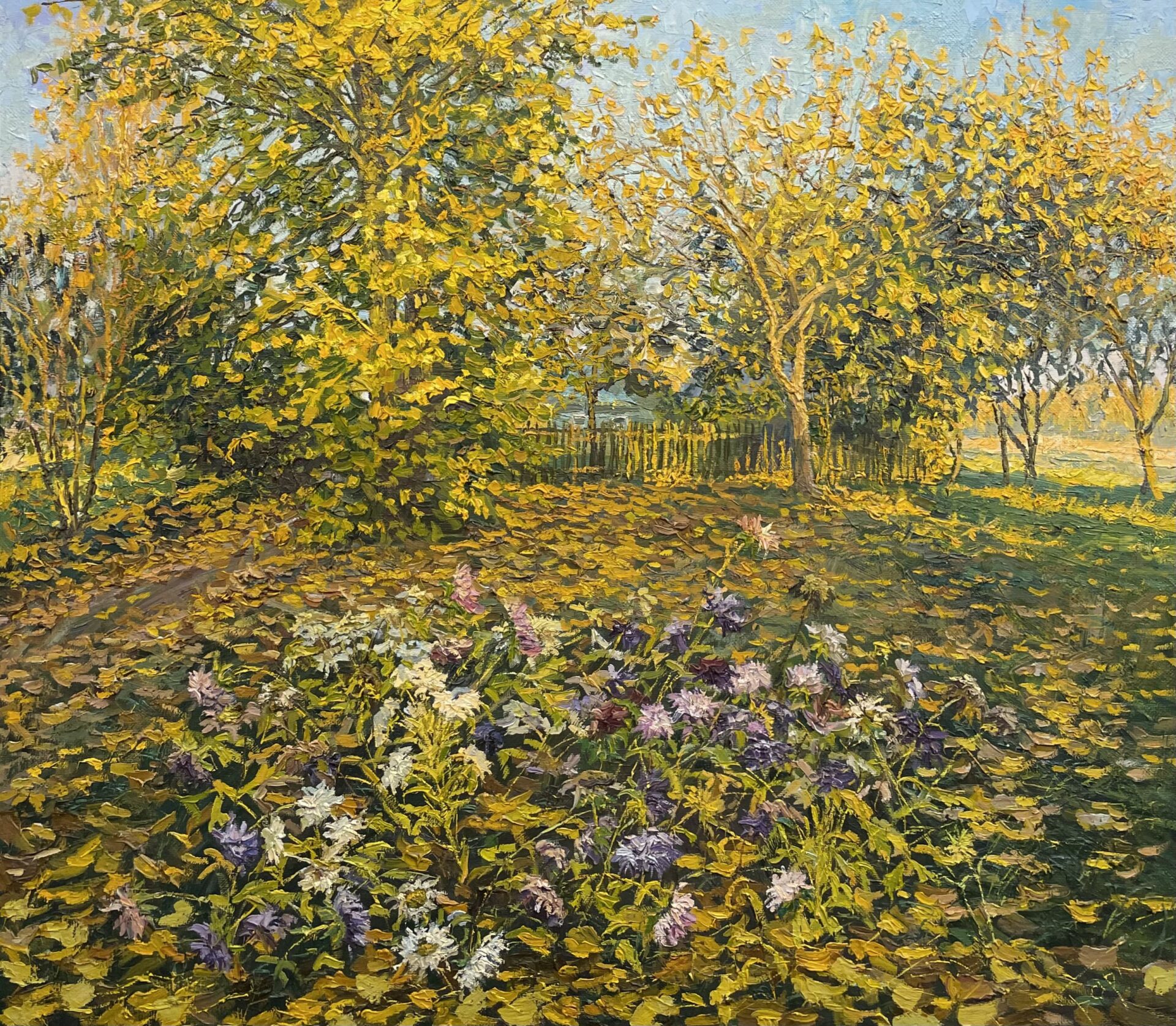 "Осенние цветы" - Бархаткова Елена, 2005 г.